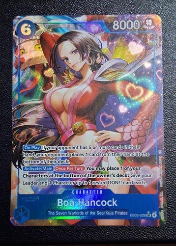 Bandai - 2 Card - One Piece - Boa hancook Alternate Art, Nieuw