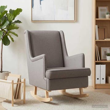 vidaXL Schommelstoel Taupe 62 x 80 x 85 cm Stof, Verzenden