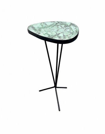 Plantentafel - Hout, Metaal - Vintage design tafel