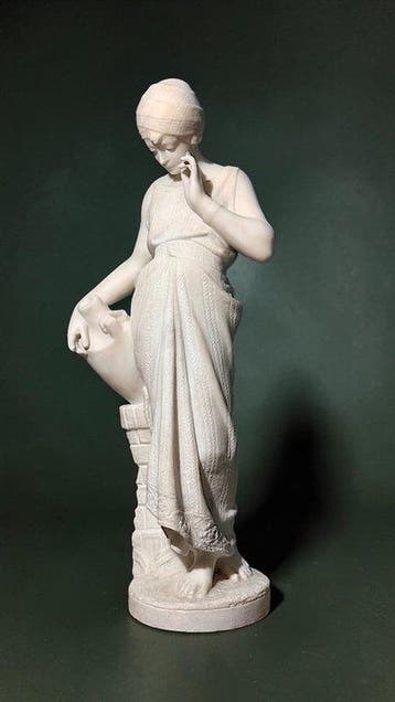 BONNEL (19° secolo) - Beeld, Giovane fanciulla sorridente