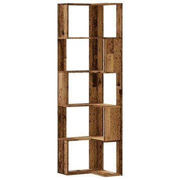 Hoekrek Oud Hout | Tweede Kansje | OP = OP (boekenkast), Huis en Inrichting, Kasten | Boekenkasten, Met plank(en), Verzenden, 50 tot 100 cm