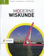 1 havo/vwo / Moderne Wiskunde / leerboek A 9789001120337, Boeken, Verzenden, Zo goed als nieuw