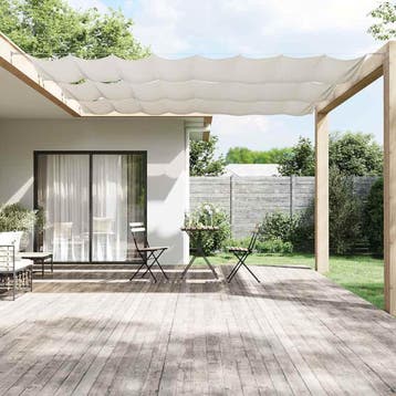 vidaXL Luifel verticaal 140x800 cm oxford stof wit, Verzenden, Nieuw