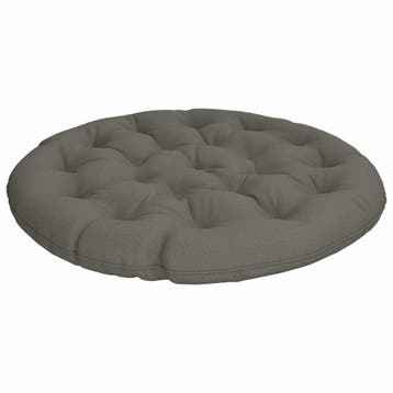 vidaXL Papasan Stoel Kussen VIANEN 100% Polyester Grijs Ø, Verzenden