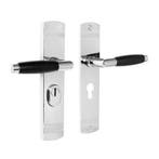 Retro buitendeurbeslag klink/klink PC55 in glanzend nikke..., Ophalen of Verzenden, Klink of Kruk