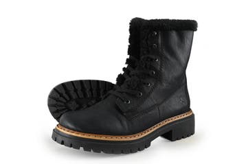 Rieker Veterboots in maat 43 Zwart, Verzenden, Zwart, Boots, Zo goed als nieuw