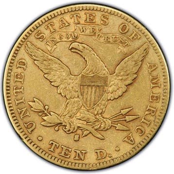 Verenigde Staten. 10 Dollars 1896 $10 Liberty Head Gold, Timbres & Monnaies, Métaux nobles & Lingots