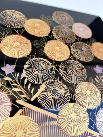 Kagawa Lacquerware  - Doos - Hout, lak, goudpoeder -