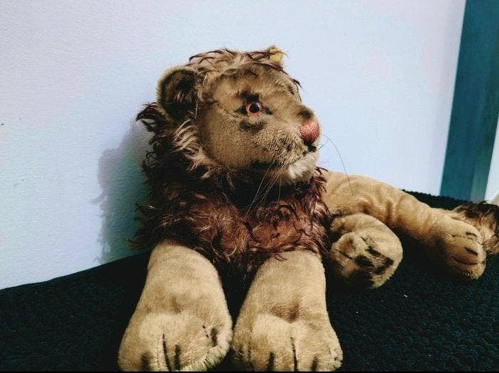 Steiff - Pluche dier Leone - 1930-1940 - Duitsland, Antiquités & Art, Antiquités | Jouets