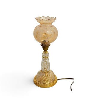 Tafellamp - Messing, Kristal - Regence Hollywood-stijl