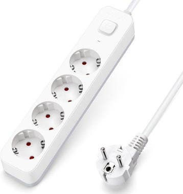 Stekkerdoos - Verlengsnoer - Verlengkabel - 1,5M - Wit - Aig, Verzenden, Nieuw