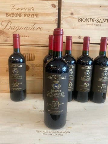 2020 Tenuta Regaleali Rosso del Conte - Sicilië - 6 Flessen, Nieuw