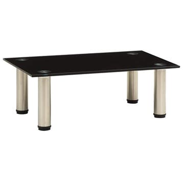vidaXL Tv-meubel 40x35x17 cm gehard glas zwart, Verzenden, Nieuw