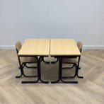 complete schoolset Galvanitas 10 stuks tafels + stoelen, Gebruikt, Hout, Vijf, Zes of meer stoelen