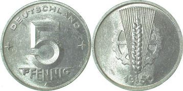 Duitsland 5 Pfennig Ddr 1950 A bankfrisch J1502, Verzenden