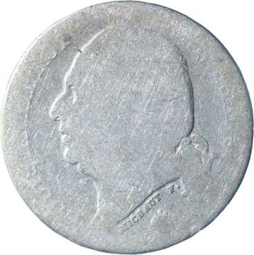 France. Louis XVIII. 1 Franc 1822 W (Lille) ZELDZAAM (Sans