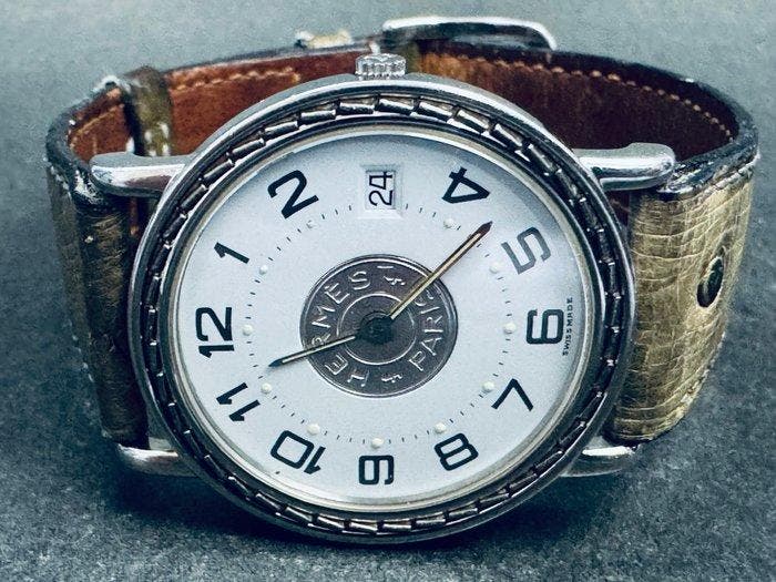 Hermès - Sellier - 180280 - Unisex - 1990-1999, Bijoux, Sacs & Beauté, Montres | Hommes