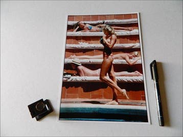 Slim Aarons (1916–2006) - Catherine Wilke, Capri, Italy,, Antiquités & Art