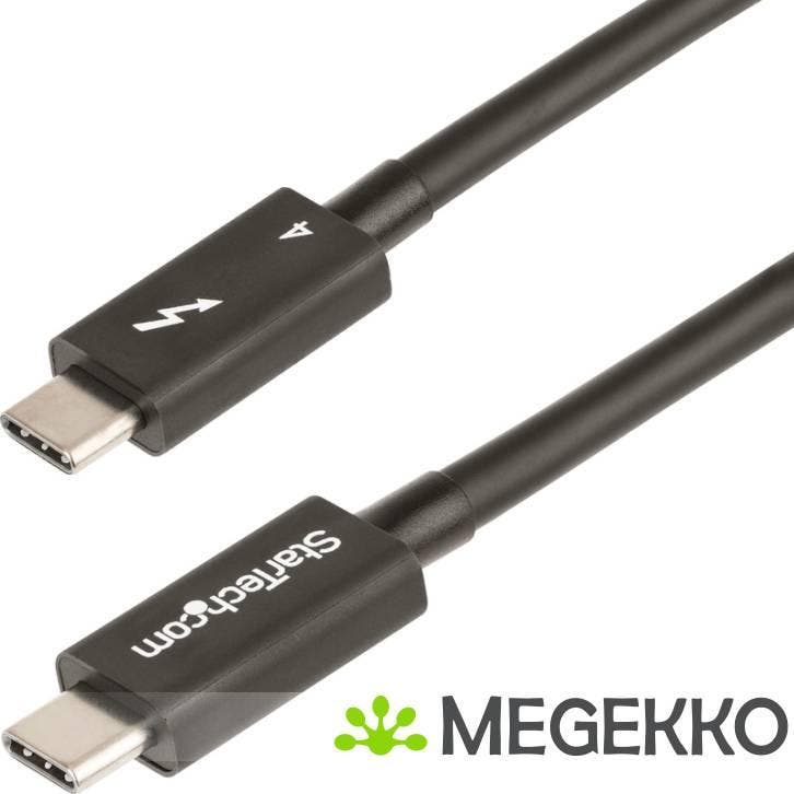StarTech.com Thunderbolt 4 40Gbps 100W USB Type-C 0.5m, Computers en Software, Overige Computers en Software, Nieuw, Verzenden