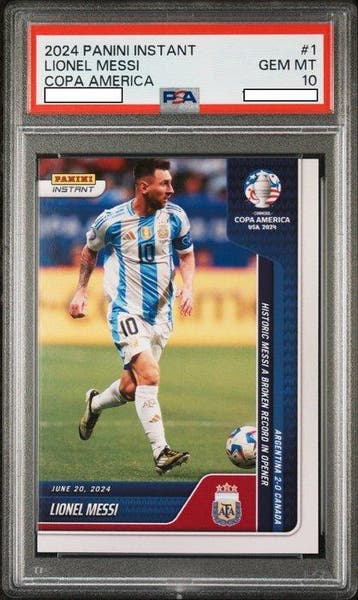 Lionel Messi - 2024 Panini Instant American Cup #1 - PSA 10, Nieuw