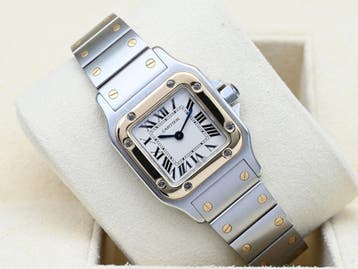 Cartier Santos Ref. W20012C4 Year 2012 (Box & Papers), Overige merken, Polshorloge, Ophalen of Verzenden, Zo goed als nieuw