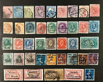 Wereld 1855/1950 - Wereldwijde postzegelverzameling met 320+, Gestempeld