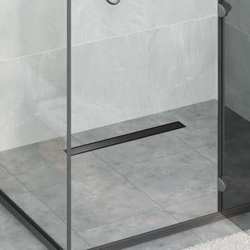 vidaXL Doucheafvoer 2-in-1 met 360° Sifon Zwart 60 cm, Verzenden, Nieuw
