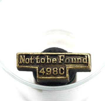 Poststempel - 2x aanwijzingsstempel Not to be Found +, Gestempeld