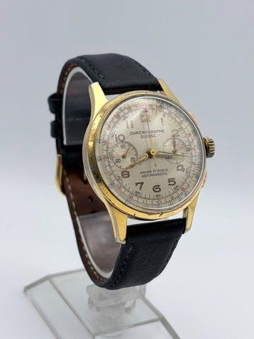 Chronographe Suisse - Landeron Ancre 17 Rubis Antimagnetic -