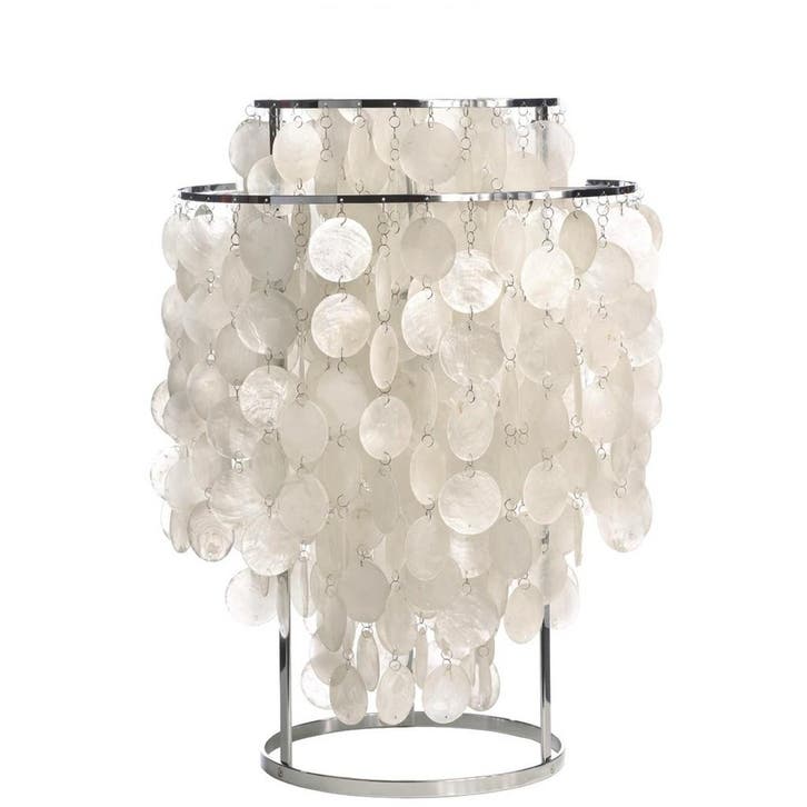 Tafellamp Shell style lamp parelmoer, Maison & Meubles, Lampes | Lampes de table, Envoi