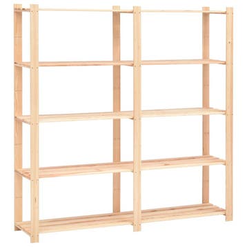 vidaXL Opbergrek 5-laags 170x38x170 cm massief grenenhout, Huis en Inrichting, Verzenden, Nieuw