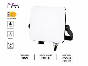 Veiling - 10 x Frameloze LED Schijnwerper 30W – 6400K –