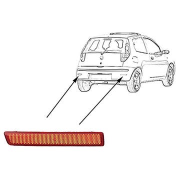 Fiat Croma/Punto 2003-2012 Reflector Links In Bumper, Verzenden