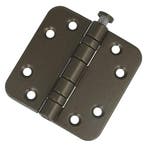 Kogellagerscharnier 7676 mm ronde hoek brons, Ophalen of Verzenden