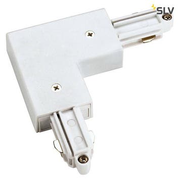 SLV 1-Fase-Rail hoekverbinder opbouw wit, aarde buiten, Verzenden, Nieuw, Metaal
