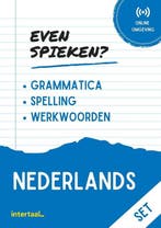 Even Spieken - Nederlands grammatica, spelling, (set), Boeken, Schoolboeken, Verzenden, Zo goed als nieuw, Intertaal