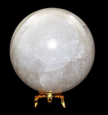 100 mm heldere petaliet-kwarts kristalbol - 1,51 kilogram -