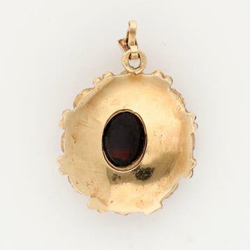 Pendentif - 14 carats Or jaune - grenade