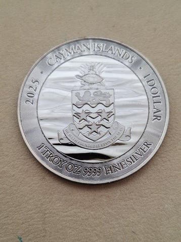 Îles Caïmans. 1 Dollar 2025, Marlin, 1 oz (Sans prix de