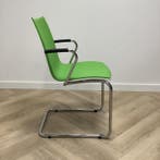 Casala Onyx II vergaderstoel/sledestoel, wit/groen-chroom, Gebruikt, Eén