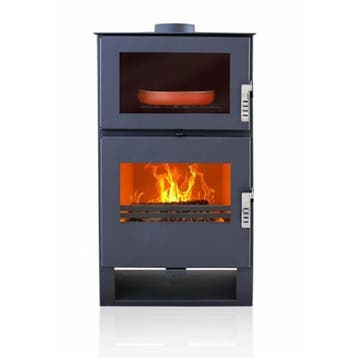 MaxxHome Moderne houtkachel met oven - 9 kW - 53x42x100cm..., Ophalen of Verzenden, Nieuw