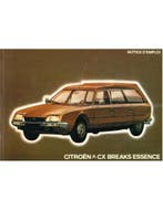 1979 CITROEN CX BREAKS ESSENCE INSTRUCTIEBOEKJE FRANS
