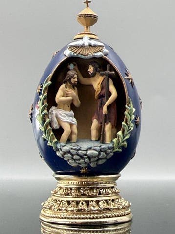 Fabergé ei - Doop - House of Faberge 24 Karat Gold Plated