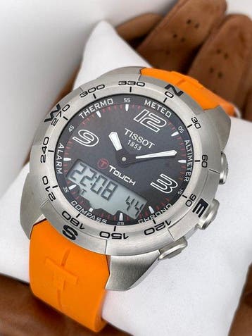 Tissot - T-Touch Expert Carbon - T0134201720700 - Homme -, Handtassen en Accessoires, Horloges | Heren, Nieuw