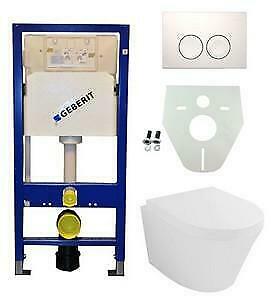 Geberit UP 100 Vesta wc+zitt.+ Delta 21 wit, Ophalen of Verzenden