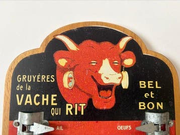 La Vache qui rit - Reclamebord - Hout