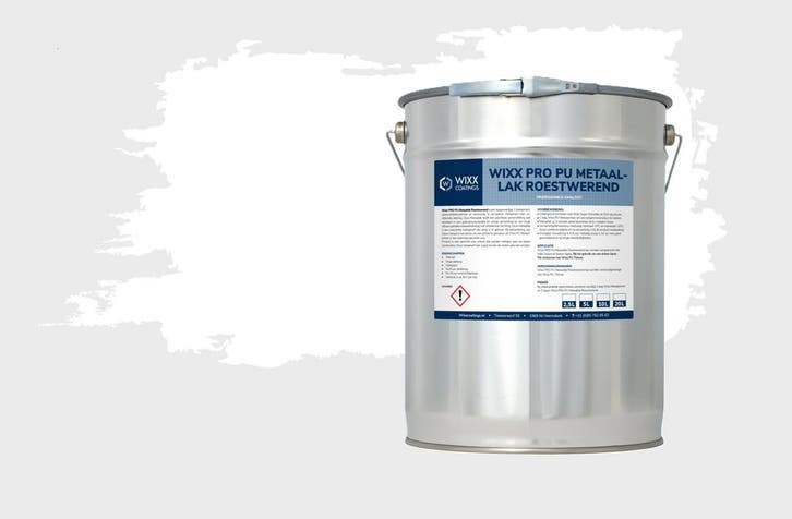 Wixx PRO PU Metaallak Roestwerend Wit 2.5L, Doe-het-zelf en Bouw, Verf, Beits en Lak, Wit, Nieuw, Verzenden