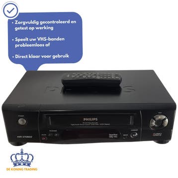 Philips VR510 | Videorecorder | VHS Speler | Videospeler, Audio, Tv en Foto, Videospelers, Verzenden, Gebruikt, VHS-speler of -recorder