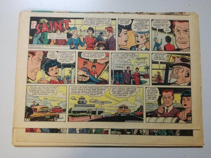 The Saint (Simon Templar) - 39 Krantenpaginas en strips -, Boeken, Strips | Comics