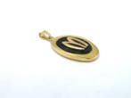 Hanger - 18 karaat Geel goud Onyx